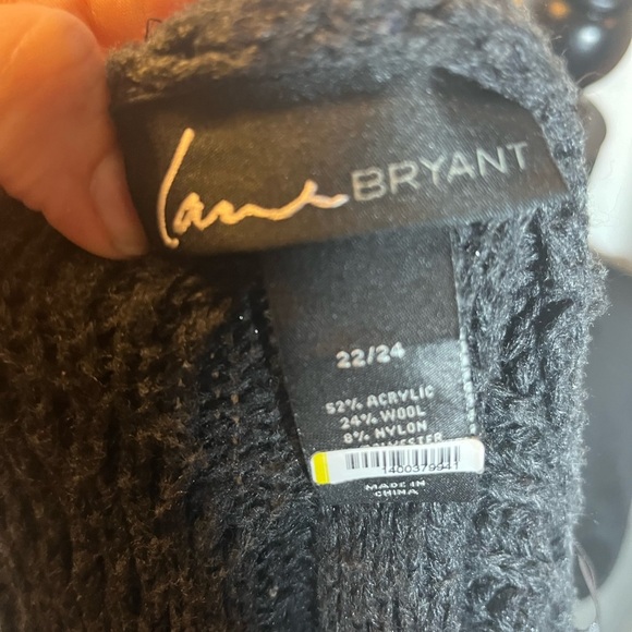 Lane Bryant Charcoal Cowl Neck Sweater - Picture 7 of 7